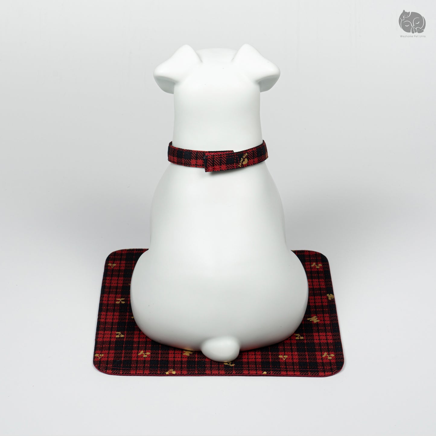 Ivory White Handmade Ceramic Urn for Dogs - Suitable for Terriers